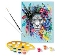 Ravensburger CreArt Boho Lion Paint by Numbers for Adults Craft Kits for Adults and Kids Age 12 Years Up