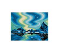 Ravensburger-CreArt Canvases 30x40 cm-Auroras Borealis-Paint by numbers-Adult-Relaxation and creative activity-Ages 14 and up-23907