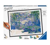 Ravensburger CreArt Claude Monet painting, Water Lilies (40x30cm)