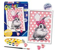 Ravensburger CreArt Cuddly Bunny Paint by Numbers Kits for Children & Adults Ages 7 Years Up - Kids Craft Set