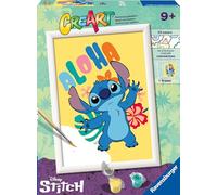 CreArt Disney Stitch Paint by Numbers for Children Age 9 Years Up - Painting Arts and Crafts Kits for Kids