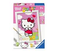 Ravensburger - CreArt E Series: Hello Kitty, Painting by Numbers, Painting Kit Children, Frame Included, Educational and Creative Game, Gift Idea Children 7+ Years, 13 x 18 cm