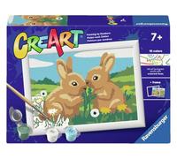 Ravensburger - CreArt E Series - Loving Rabbits | Paint By Numbers | Paint Kit | Measures 14 x 19 | Games Kids 7 Years | Gift Ideas | Gift Child 7 Years