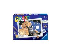 Ravensburger - CreArt E Series: Starry Sky Painting by Numbers Kit Contains a Pre-Printed Board Brush Colours and Accessories Creative Game for C