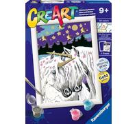 Ravensburger - CreArt E Series: Uniconios in Love, Paint by Number Kit, Contains a Pre-Printed Board, a Brush, Colors and Accessories, Creative Game for Boys and Girls 7+ Years