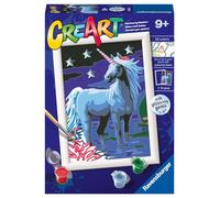 Ravensburger - CreArt Series E Classic : Magic Unicorn, Paint by Number Kit, Contains a Pre-Printed Board, a Brush, Colors and Accessories, Creative Game for Boys and Girls 9+ Years