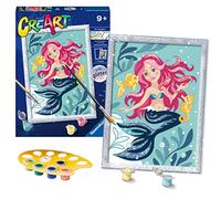 Ravensburger CreArt Enchanting Mermaid Paint By Numbers Kits for Children & Adults Ages 9 Years Up - Kids Craft Set