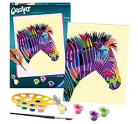 Ravensburger CreArt Funky Zebra Paint by Numbers for Adults Craft Kits for Adults and Kids Age 12 Years Up