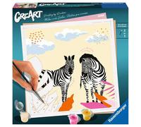 Ravensburger CreArt Jolane Edition Zebra Paint by Numbers for Adults Craft Kits for Adults and Kids Age 12 Years Up