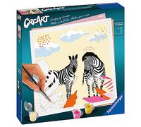 Ravensburger CreArt Jolane Edition Zebra Paint by Numbers for Adults Craft Kits for Adults and Kids Age 12 Years Up