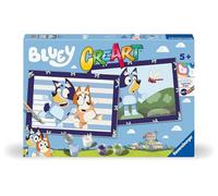 Ravensburger - CreArt Junior Series: BLUEY, Paint by Number Kit, Contains Two Pre-Printed Boards, a Brush, Colors, Creative Game for Boys and Girls 5+ Years Old