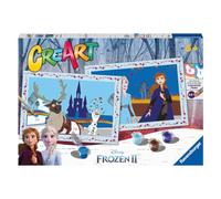Ravensburger - CreArt Junior Series, Frozen II, Paint by Numbers Kit, contains 2 pre-printed boards, brush, colours, creative game for boys and girls aged 5+