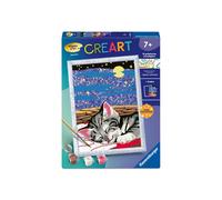 Ravensburger - CreArt Kids 18x24cm - Art Number - Dream Cat - Paint by Numbers Kit - From 7 years - 12023227