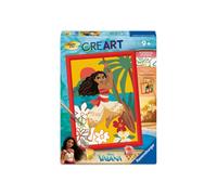 Ravensburger - CreArt Kids 18x24cm - Art Number - Moana - Disney - Paint by Numbers Kit - From 7 years - 12023229