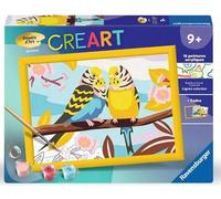 Ravensburger CreArt Kids 18x24cm - Art Number - Parakeets - Paint by Numbers Kit - Ages 7 and Above - 25967
