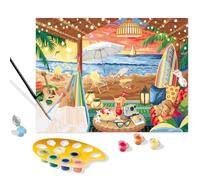 Ravensburger CreArt Large Format 30 x 40 cm - Cozy Cabana - Creative Leisure - Paint by Numbers - Adult - Relaxing and Creative Activity - from 12 Years - 20276 - French Version