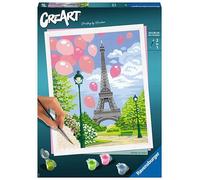Ravensburger CreArt Large Format - Spring in Paris - Creative Hobbies - Paint by Numbers - Adult - Relaxation and Creative Activity - Ages 12 - 28992 - French Version