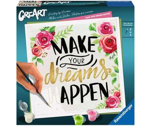 Ravensburger CreArt Make Your Dreams Happen Paint by Numbers for Adults Craft K