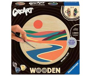 Ravensburger CreArt, Malen nach Zahlen Wooden - Fluss der Natur