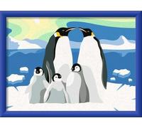Ravensburger CreArt, Paint by Numbers Children - Penguin Family