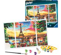 Ravensburger CreArt Paris Romance Paint by Numbers for Adults Craft Kits for Ad