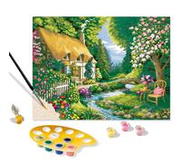 Ravensburger CreArt River Cottage Paint by Numbers for Adults Craft Kits for Adu