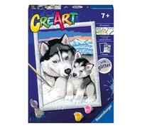 Ravensburger Creart Serie D Classic Siberian Huskies Painting Game