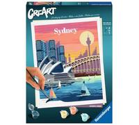 Ravensburger, CreArt Sidney, Paint by Number Kit, Contains a Pre-printed Board, 24 x 30 cm, Brush, Colours and Accessories, Creative Relaxing Set for Adults 14+ Years