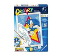 Ravensburger - CreArt Series D - Sonic | Paint By Numbers | Paint Kit | Measures 25 x 18,30 | Games for Children 9 Years | Gift Ideas | Child Gift 9 Years