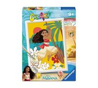 Ravensburger - CreArt Series D - Vaiana | Paint by Numbers | Paint Kit | Measures 25 x 18,30 | Games for Children 9 Years | Gift Ideas | Gift for Child 9 Years
