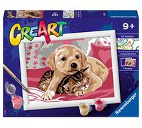 Ravensburger - CreArt Series E, On Cover, Paint by Numbers, Painting Kit Children, Animal Theme, Frame Included, Educational Game, Gift Idea Children 9+ Years, 22 x 16 cm