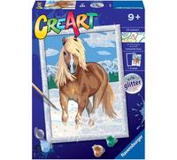 Ravensburger CreArt The Royal Horse Paint By Numbers Kits for Children - Painting Arts and Crafts for Kids Age 9 Years Up