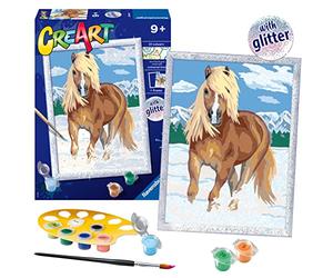 Ravensburger CreArt The Royal HorsePaint By Numbers Kits for Children & Adults Ages 9 Years Up - Kids Craft Set