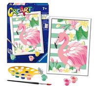 Ravensburger CreArt Think Pink Flamingo Paint By Numbers Kits for Children & Adults Ages 7 Years Up - Kids Craft Set