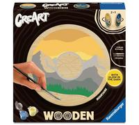 Ravensburger - CreArt Wooden - Wood - Adult - Paint by Numbers - Moutains - Relaxing and Creative Activity - 25923