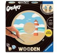 Ravensburger - CreArt Wooden - Wood - Adult - Paint by Numbers - Sea - Relaxing and Creative Activity - 25924