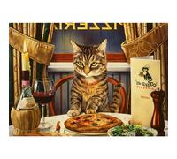 Ravensburger Dinner for One 300 Piece Large Format Jigsaw Puzzle - Fun & Engaging Toy for Adults | Unique Piece Design | FSC Certified Materials Optio