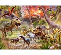 Ravensburger Dinosaur Dash 60 Piece Jigsaw Puzzle for Kids - 05164 - Each Piece Is Unique, Pieces Fit Perfectly Together