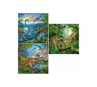 Ravensburger Dinosaur Fascination 3 x 49 Piece Jigsaw Puzzle Set - 09317 - Every Piece is Unique Pieces Fit Together Perfectly