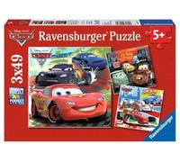 Jigsaw Puzzle - 3 x 49 Pieces - Square - Cars 2 : Race Around the World
