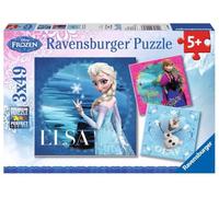 Ravensburger Disney Frozen 3x 49pc Jigsaw Puzzles