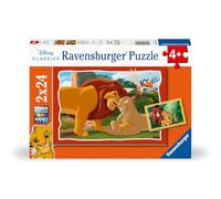 Ravensburger Kinderpuzzle 12001029 - Kreis des Lebens - 2x24 Teile Disney König