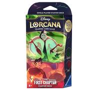 Disney Lorcana Trading Card Game The First Chapter Emerald and Ruby Starter Deck