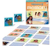 Ravensburger Disney Moana 2 Toys and Gifts - Mini Memory Matching Picture Snap Pairs Game For Kids Age 3 Years and Up
