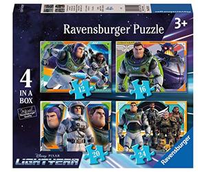 Ravensburger Disney Pixar Buzz Lightyear Jigsaw Puzzles for Kids Age 3 Years Up - 4 in a Box (12, 16, 20, 24-piece) [Amazon Exclusive]