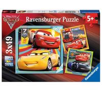 Ravensburger Disney Pixar Cars 3 3x 49pc Jigsaw Puzzles for Kids Age 5 Years Up