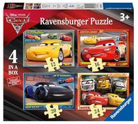 Ravensburger Disney Pixar Cars 4 in Box (12, 16, 20, 24 Pieces) Jigsaw Puzzles for Kids Age 3 Years Up