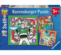 Ravensburger Disney Pixar Toy Story 5 3-Pack Puzzle Set 3x49 Piece Jigsaw Puzzles for Kids Ages 5+ Featuring Woody, Buzz Lightyear & Friends