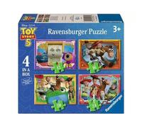 Ravensburger Disney Pixar Toy Story 5 4-in-1 Puzzle Set for Kids Ages 3+ 12, 16, 20 & 24 Piece Jigsaw Puzzles Featuring Woody, Buzz, Jessie & Friends
