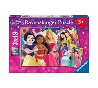 Ravensburger Disney Princess 3 x 49 Piece Jigsaw Puzzle Set Featuring Classic Pr